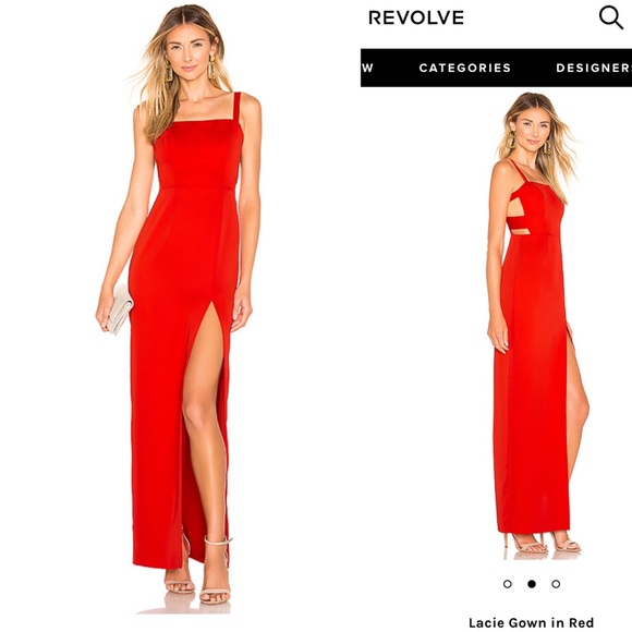 LOVERS + FRIENDS Lacie Gown in Red NWT sL - Picture 2 of 15